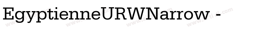 EgyptienneURWNarrow 字体转换
